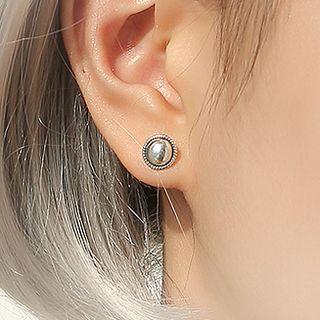 925 Sterling Silver Bead Earring 1 Pair - Bead Earring - One Size