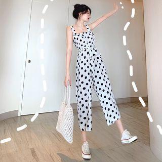 Dot Sleeveless Jumpsuit
