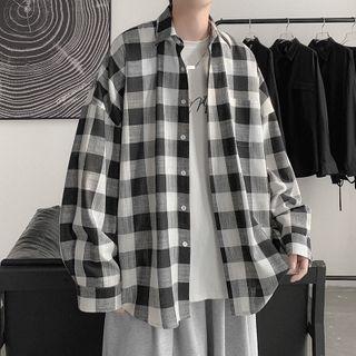Check Oversize Shirt
