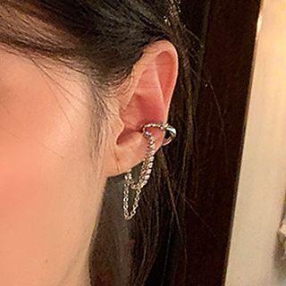 Faux Pearl / Chained Alloy Cuff Earring (various Designs)