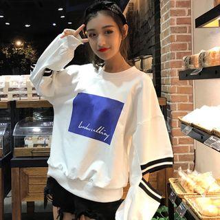 Printed Cut Out Sweatshirt