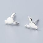 925 Sterling Silver Lobster Earring S925 Silver Stud - 1 Pair - Silver - One Size
