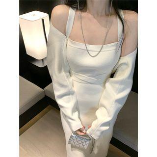Strappy Sheath Dress / Shrug
