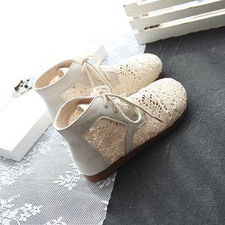 Lace-up Lace Shoes Boots