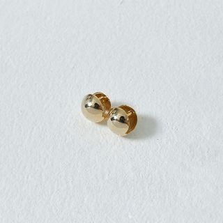 Ball Ear Studs Gold - One Size