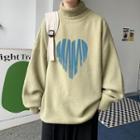 Turtleneck Heart Sweatshirt