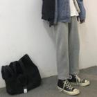 Wide-leg Sweatpants Light Gray - One Size