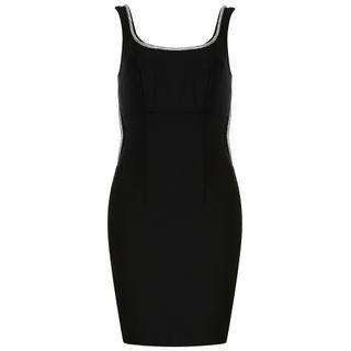Fringed Trim Tank Sheath Dress