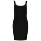 Fringed Trim Tank Sheath Dress