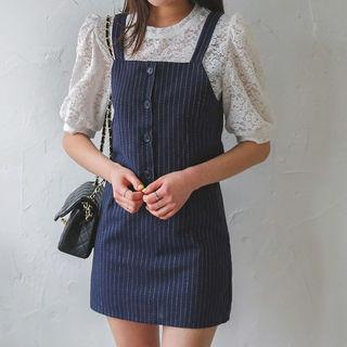 Stripe Button-front Camisole Top