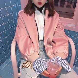Bell-sleeve Bomber Jacket