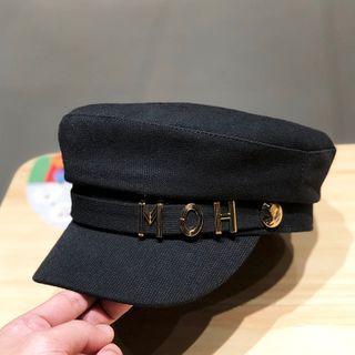 Letter Detail Newsboy Cap