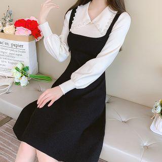 Long-sleeve Two-piece A-line Dress