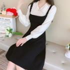 Long-sleeve Two-piece A-line Dress
