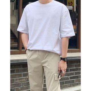 Elbow-sleeve T-shirt In 8 Colors