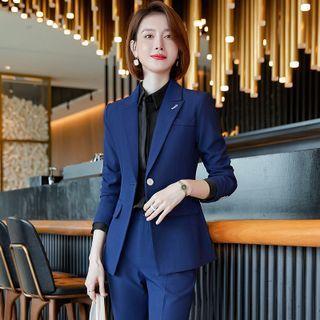 Plain Blazer / Dress Pants/ Shirt / Set