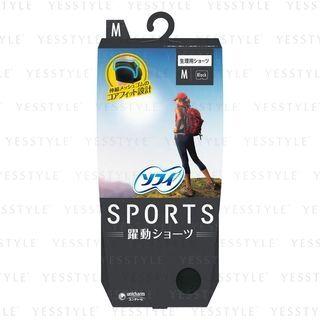 Unicharm - Sofy Sports Sanitary Shorts Black M 1 Pc - Black - M
