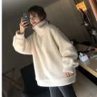 Stand Collar Half-zip Fleece Pullover