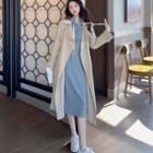 Midi A-line Hoodie Dress / Long Coat