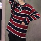 Striped Sweatshirt As Shown In Figure - One Size