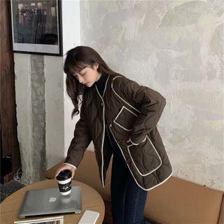 Quilted Toggle-front Jacket