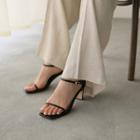 Dual-strap High-heel Sandals