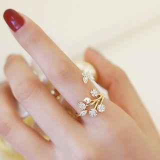 Butterfly Floral Ring
