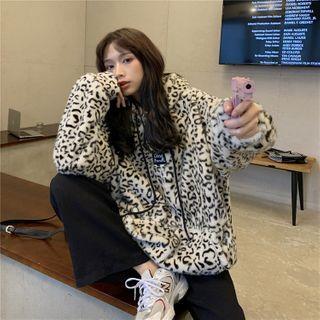 Leopard Print Hoodie Leopard Print Hoodie - One Size