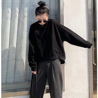 Patchwork Loose-fit Sweater