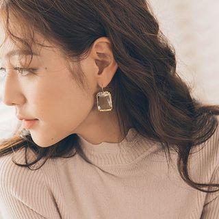 Gemstone Drop Hook Statement Earring As Shown In Figure - One Size