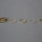 Various Ring Set Of 5 Pcs Gold - One Size