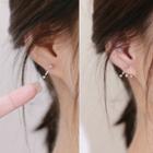 Asymmetric Stud Earring Silver - One Size