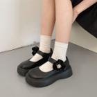 Platform Floral Mary Jane Shoes