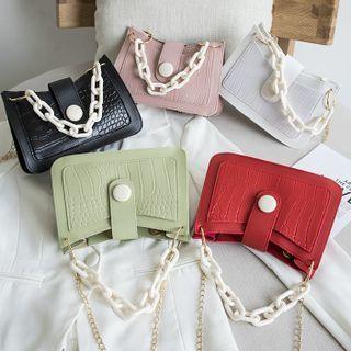 Chain Single Color Crossbody Bag