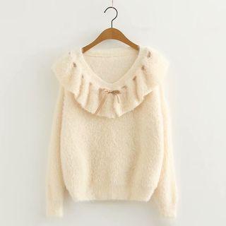 Ruffle Bow Detail Sweater