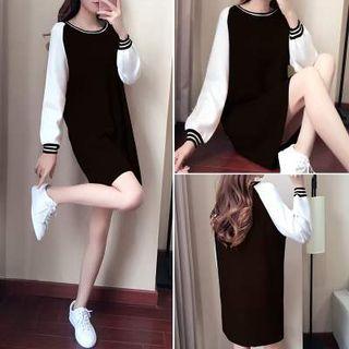 Long-sleeve Raglan T-shirt Dress
