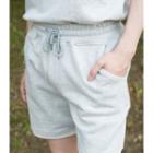 Drawstring-waist Cotton Sweat Shorts