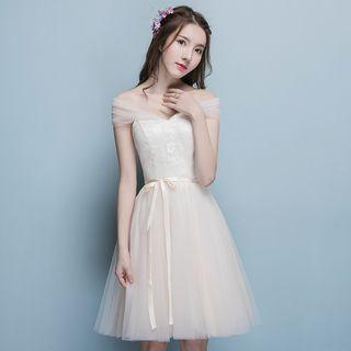 Tulle Midi Bridesmaid Dress