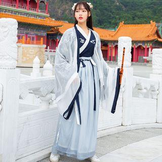 Patterned Hanfu Top / Jacket / Maxi Skirt
