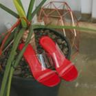 Transparent-strap Wedge Mules