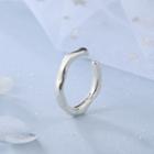 925 Sterling Silver Open Ring J110 - Silver - One Size