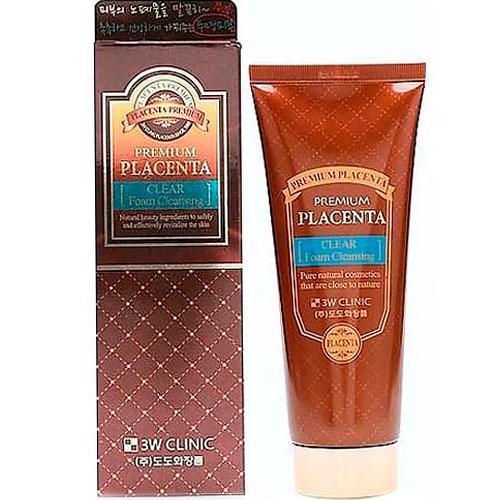 3w Clinic - Premium Placenta Clear Foam Cleansing 180ml