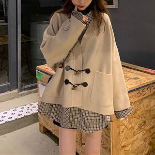 Plaid Shirt / Toggle Coat