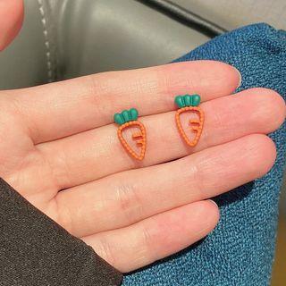 Alloy Carrot Earring 1 Pair - Orange - One Size