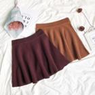 Knit Mini A-line Skirt