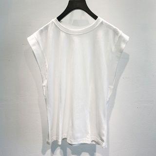 Lattice Back Plain Tank Top