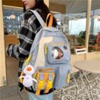 Color Block Pvc Panel Backpack / Bag Charm