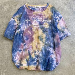 Printed Tie-dye Short-sleeve Top