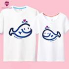 Couple Matching Whale Print Short Sleeve T-shirt