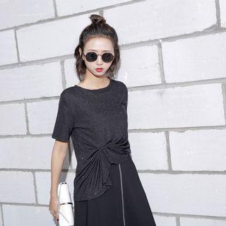 Glitter Ruched Top